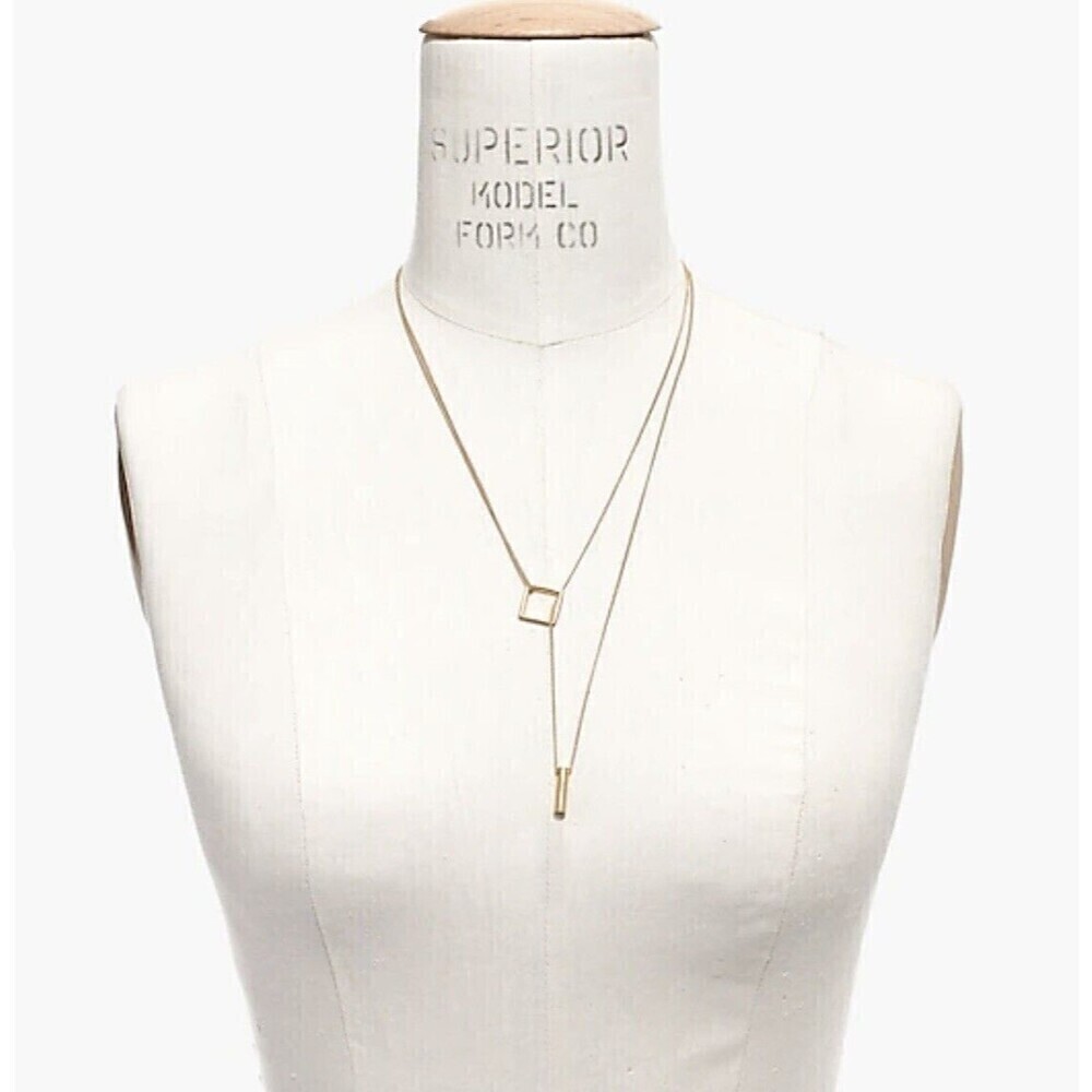Madewell Necklace Woman Fashion 18K Gold Plated Stainless Steel Layers